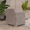 Merrick Lane Malmok Outdoor Furniture Resin Chair Faux Rattan Wicker Pattern Patio Chair With All-Weather Cushion
